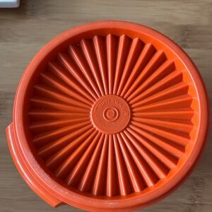 Tupperware Bold Orange Bowl with Lid